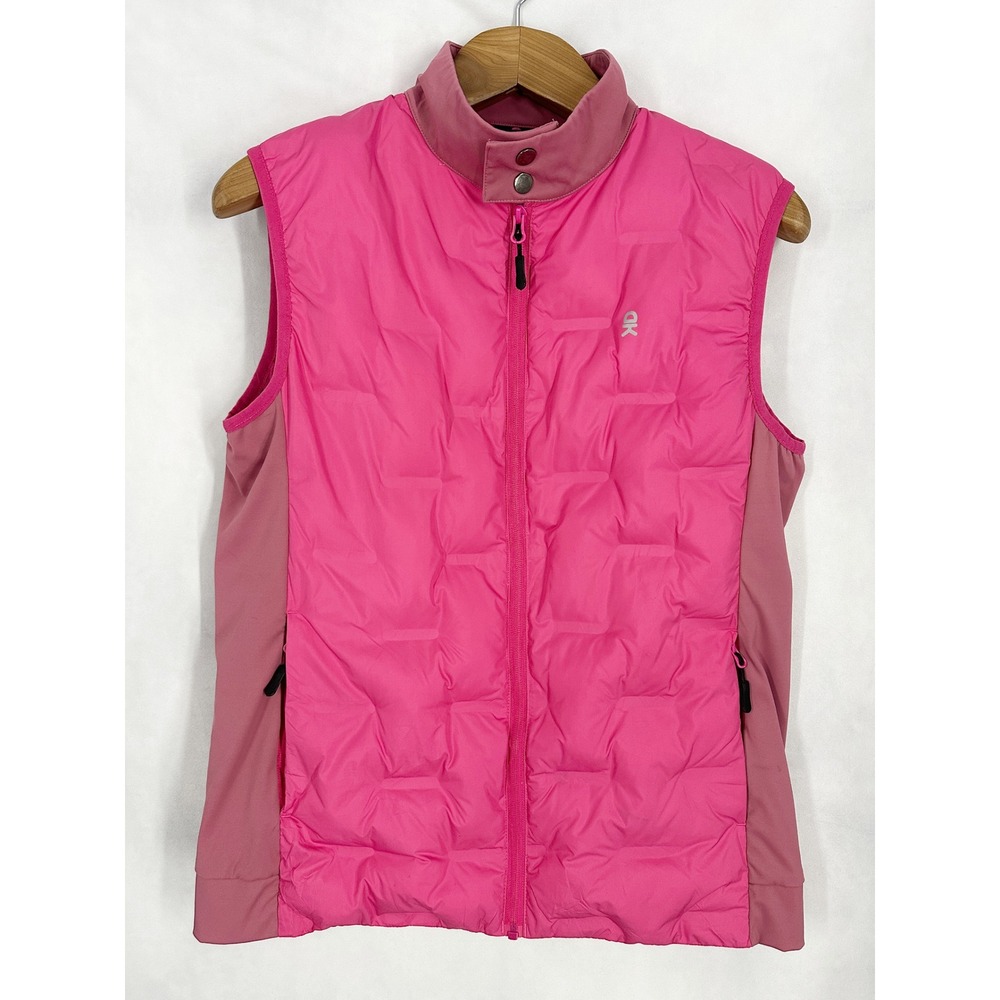 Little Donkey Andy Pink Puffer Vest Women's Size Medium Gorpcore Athletic